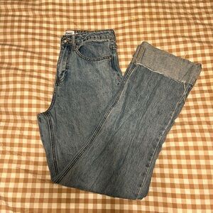 Princess Polly Classic Blue Straight Leg Jeans